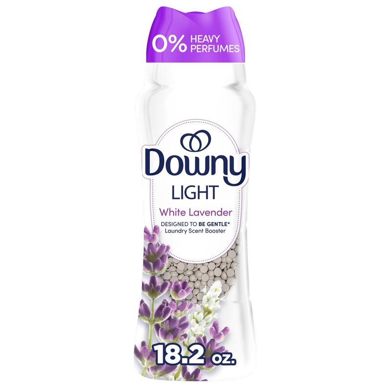 Downy Light Laundry Scent Booster Beads, White Lavender Scent, 18.2 OZ, In-wash fabric beads design