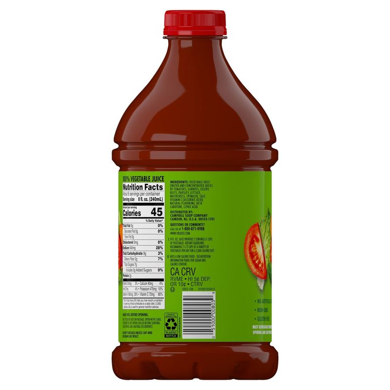 V8 Original 100% Vegetable Juice, 46 fl oz