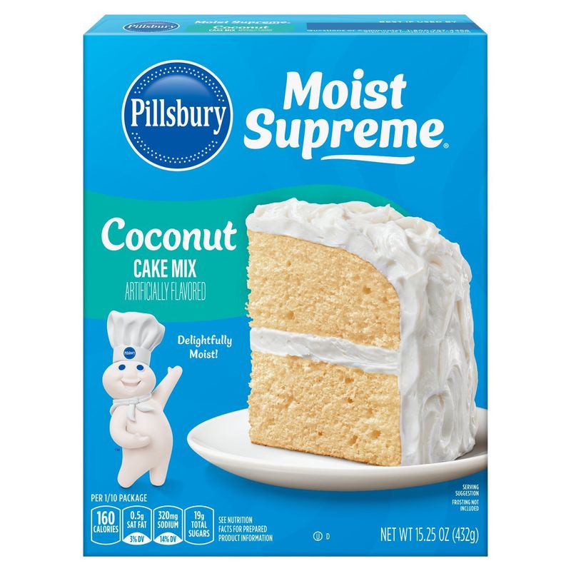 Pillsbury Moist Supreme Coconut Cake Mix, 15.25 oz