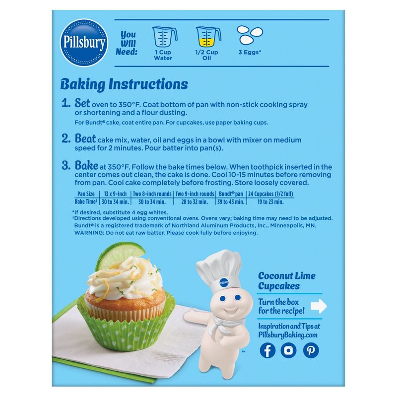 Pillsbury Moist Supreme Coconut Cake Mix, 15.25 oz