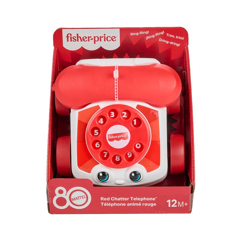 Fisher-Price Mattel Red Chatter Telephone