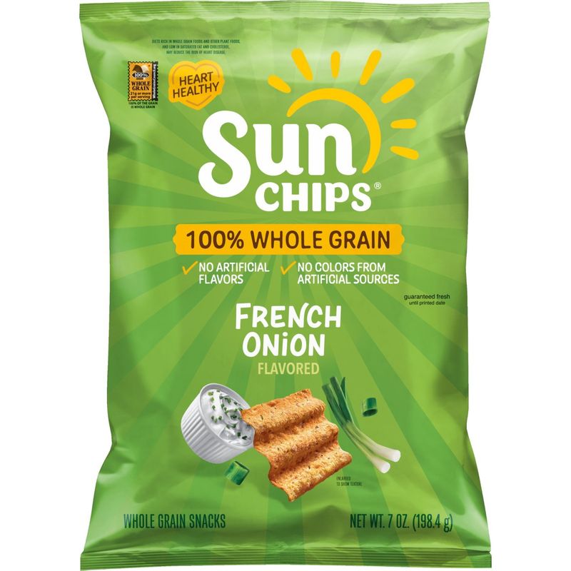 SunChips Whole Grain Snacks French Onion Flavored 7 Oz
