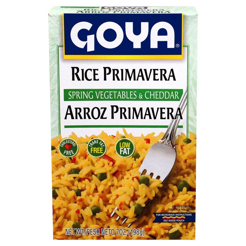 Goya Spring Vegetables &amp; Cheddar Rice Primavera, 7 oz