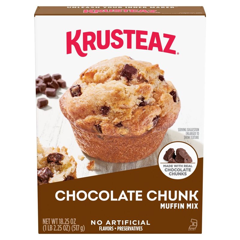 Krusteaz Chocolate Chunk Muffin Mix, 18.25 oz