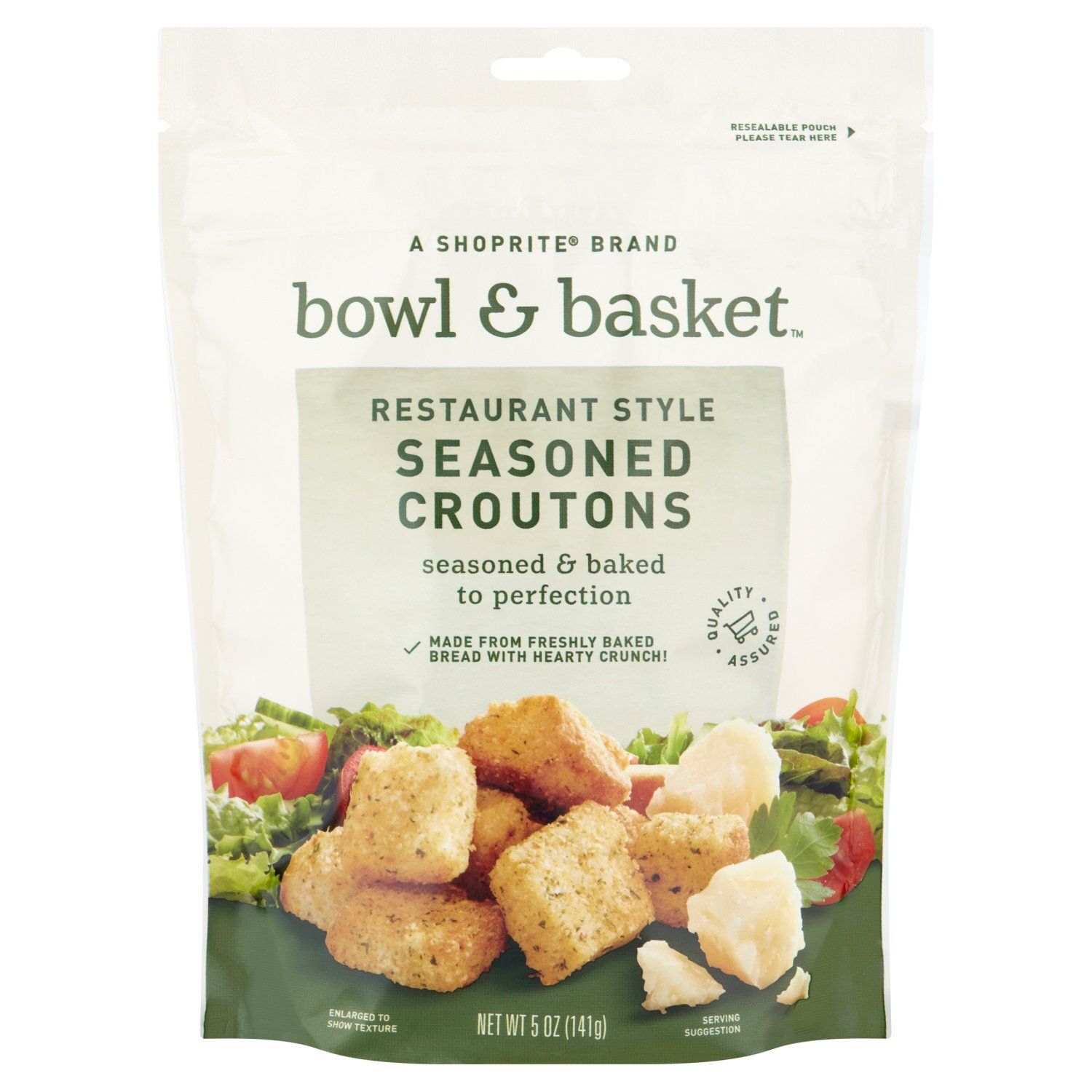 Bowl &amp; Basket Restaurant Style Seasoned Croutons, 5 oz