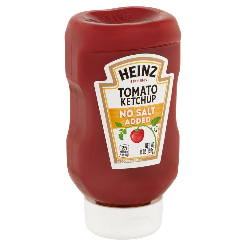 Heinz No Salt Added Tomato Ketchup, 14 oz