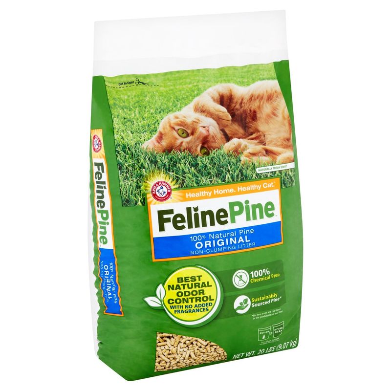 Arm &amp; Hammer Feline Pine 100% Natural Pine Original Non-Clumping Litter, 20 lbs