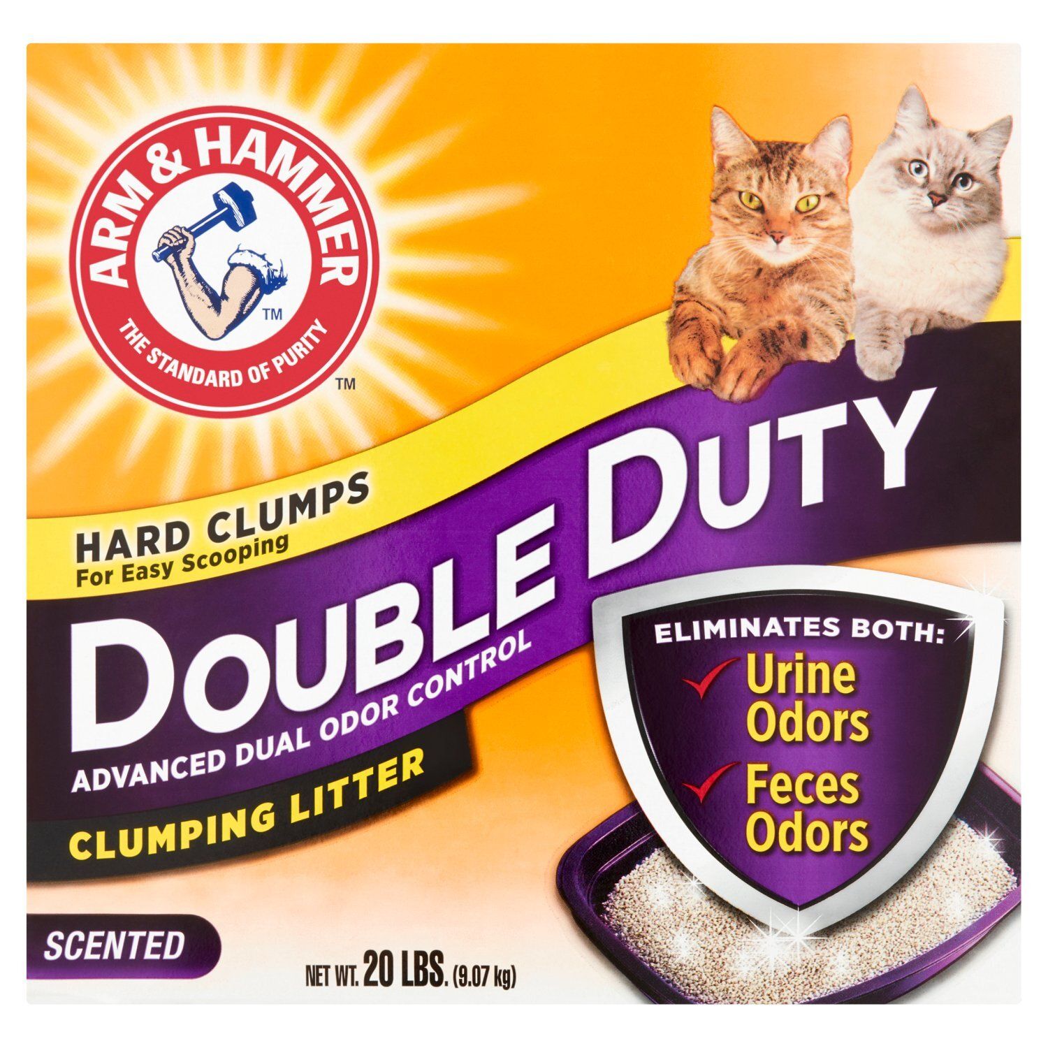 Arm &amp; Hammer Double Duty Scented Clumping Litter, 20 lbs