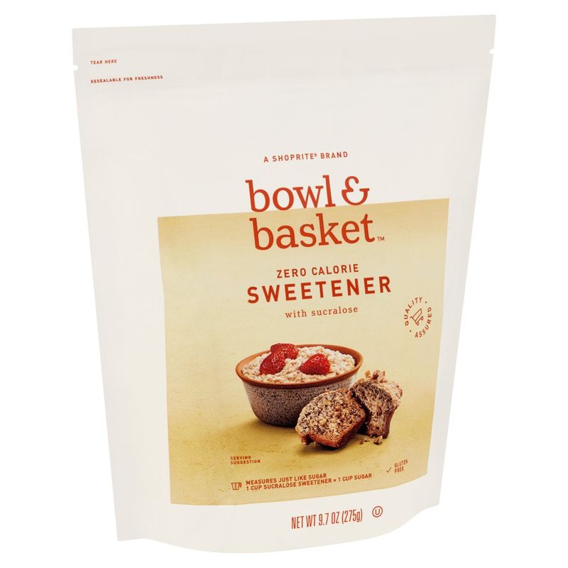 Bowl &amp; Basket Zero Calorie Sweetener with Sucralose, 9.7 oz