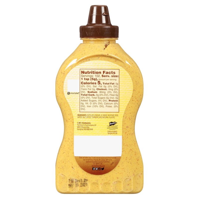French's Spicy Brown Mustard Squeeze Bottle, 18 oz