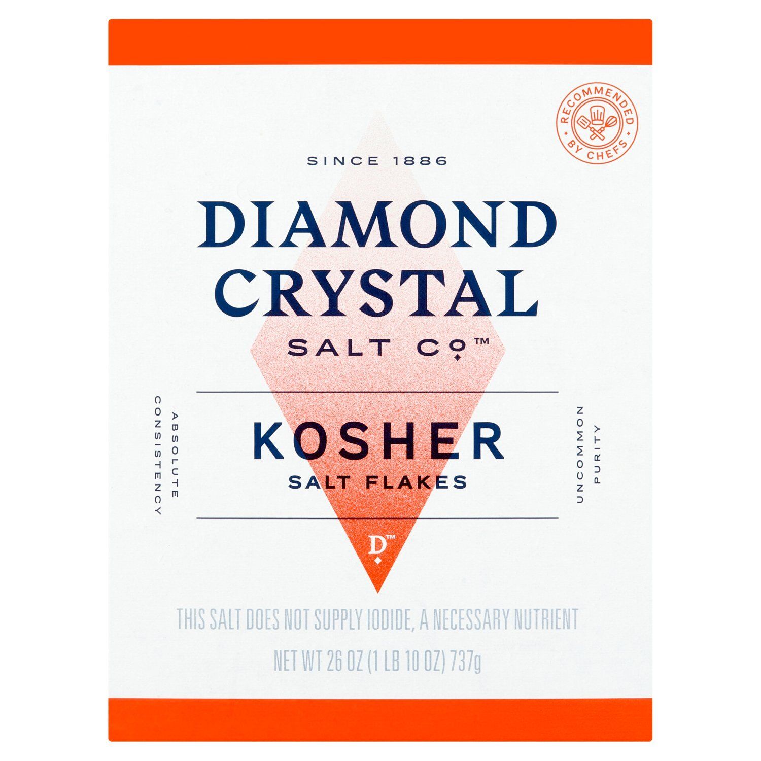Diamond Crystal Salt Co. Kosher Salt Flakes, 26 oz