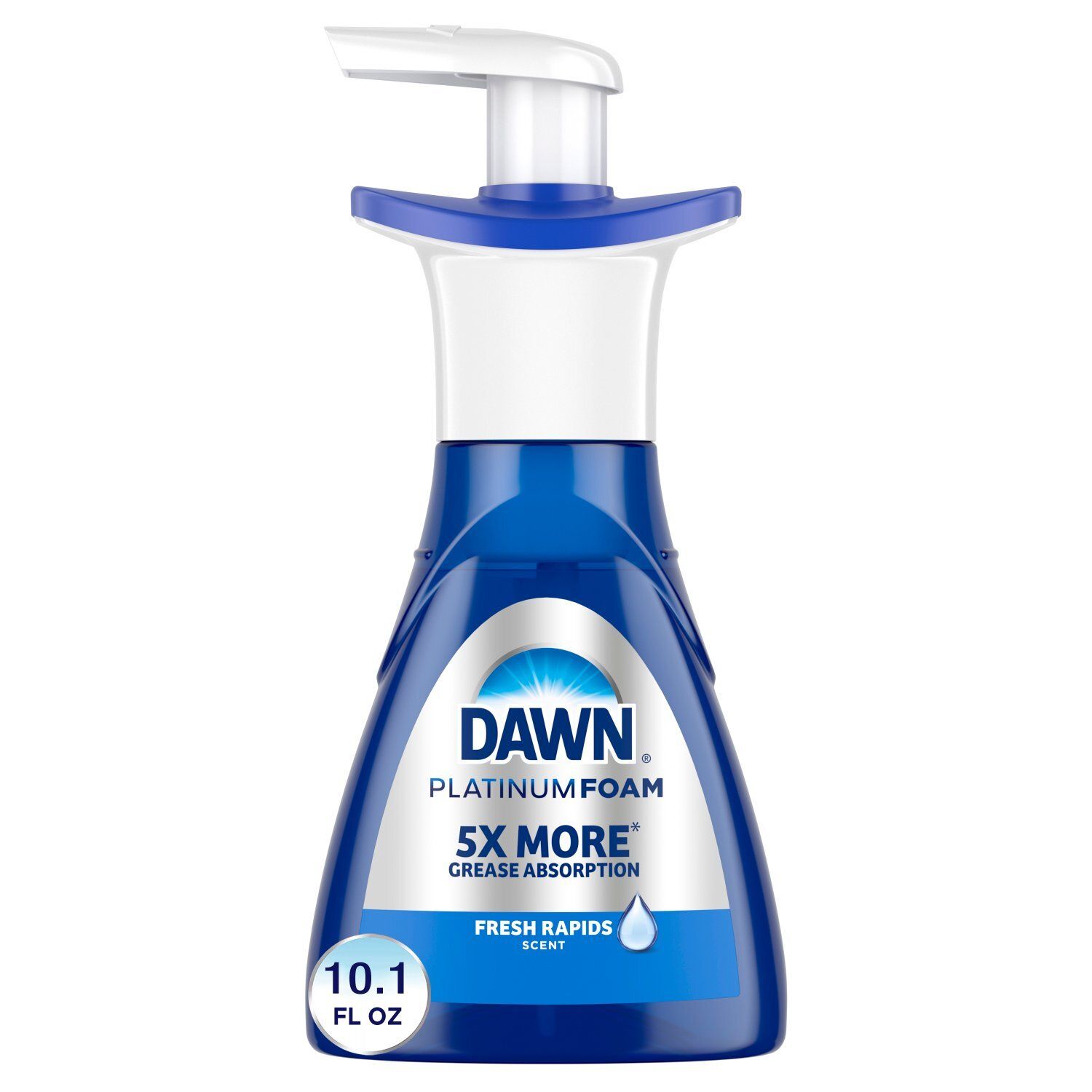 Dawn Direct Foam Dish Soap, Dishwashing Liquid, Grease Removal, Fresh Rain, 10.1oz