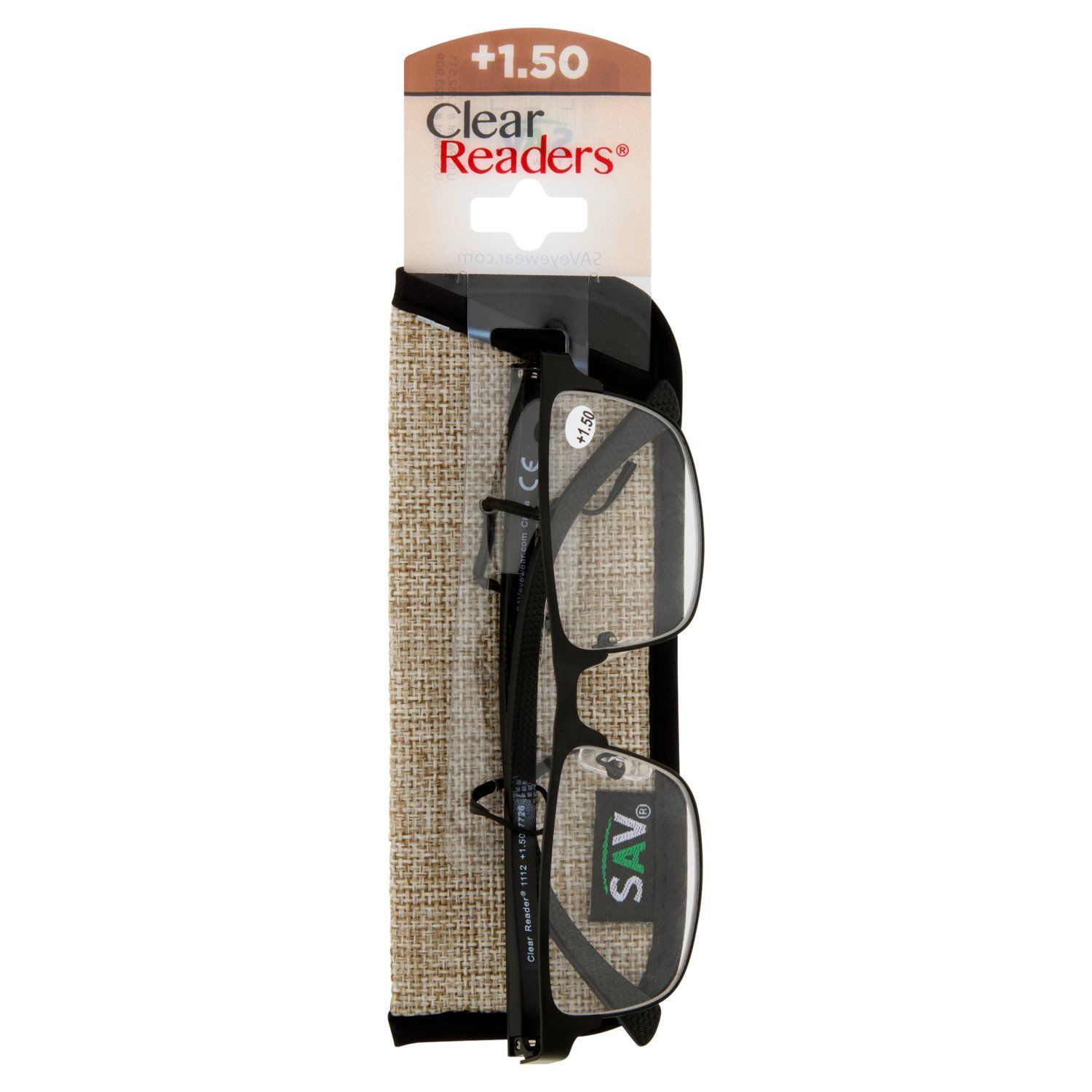 SAV Eyewear +1.50 Clear Readers