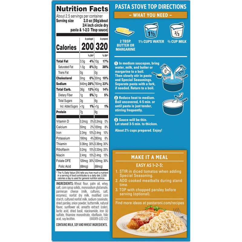 Pasta Roni Angel Hair Pasta Parmesan Cheese Flavor 5.1 Oz