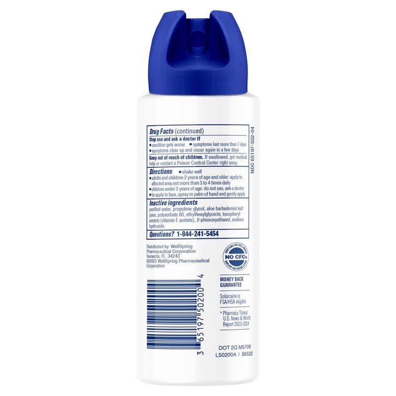 Solarcaine Burn Pain Relief with Max Lidocaine, 4 oz