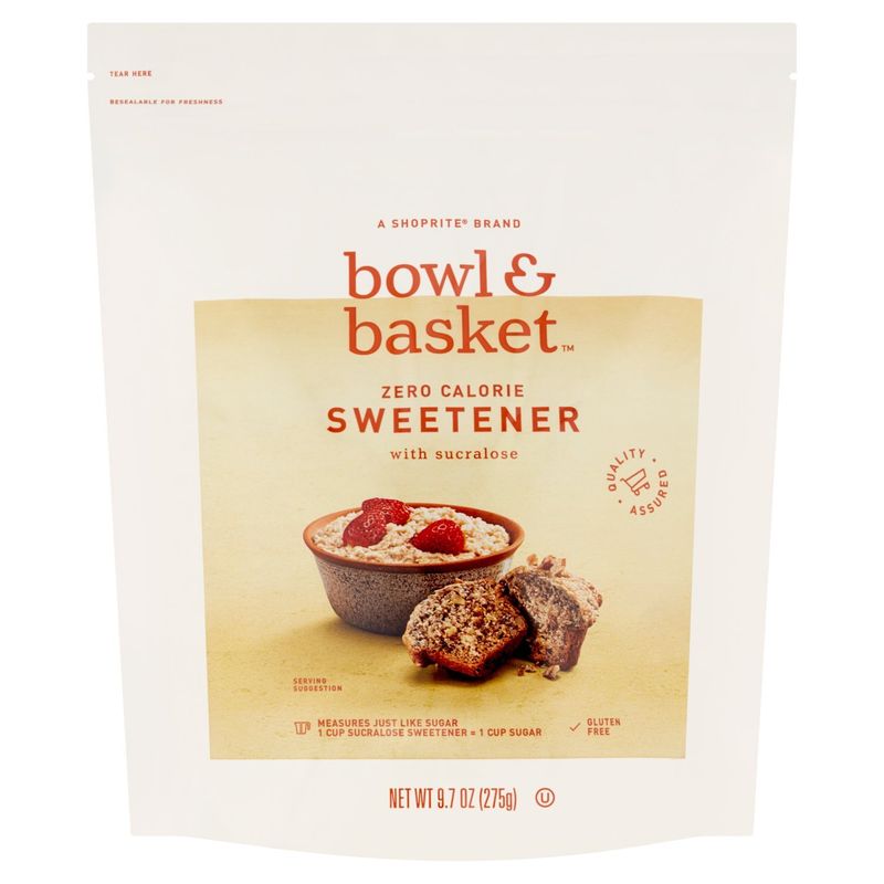 Bowl &amp; Basket Zero Calorie Sweetener with Sucralose, 9.7 oz