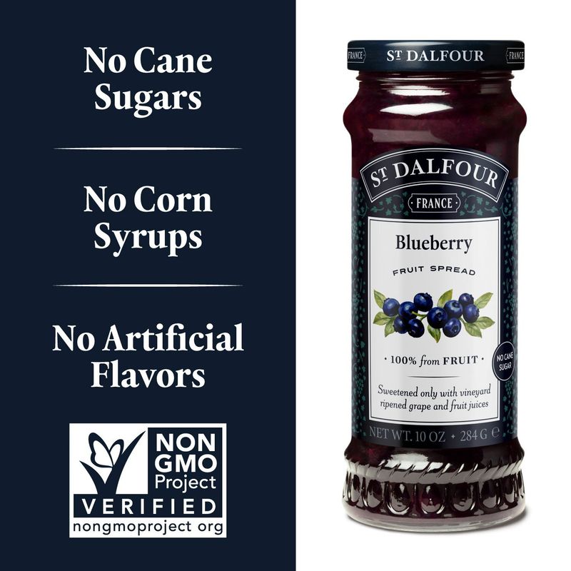 St Dalfour Blueberry Fruit Spread, 10 oz