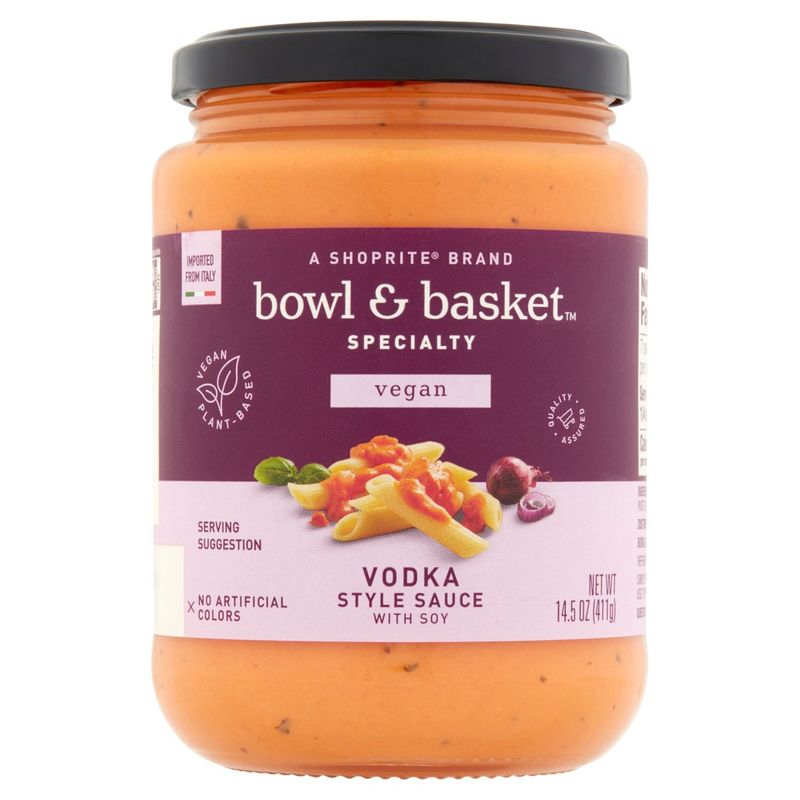 Bowl &amp; Basket Specialty Vodka Style Sauce with Soy, 14.5 oz