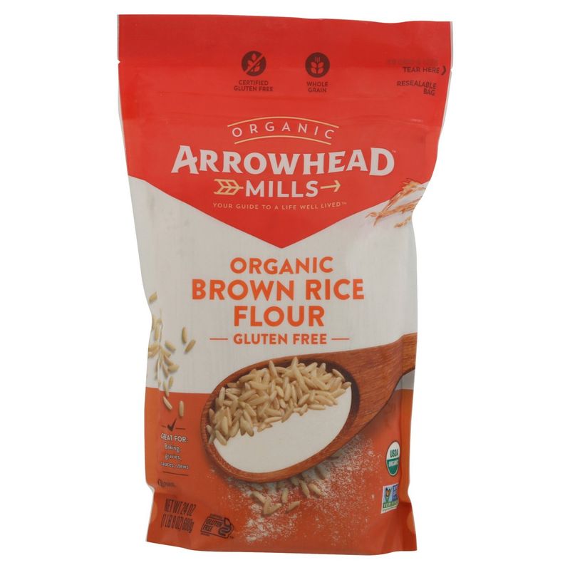 Arrowhead Mills Organic Brown Rice Flour, 24 oz