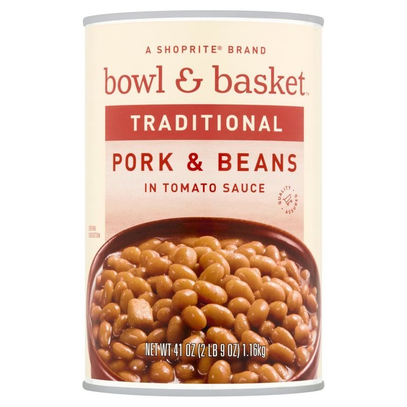 Bowl &amp; Basket Traditional Pork &amp; Beans in Tomato Sauce, 41 oz
