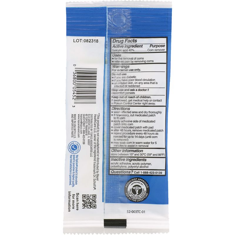 TopCare Medicated Corn Removers, 9 each