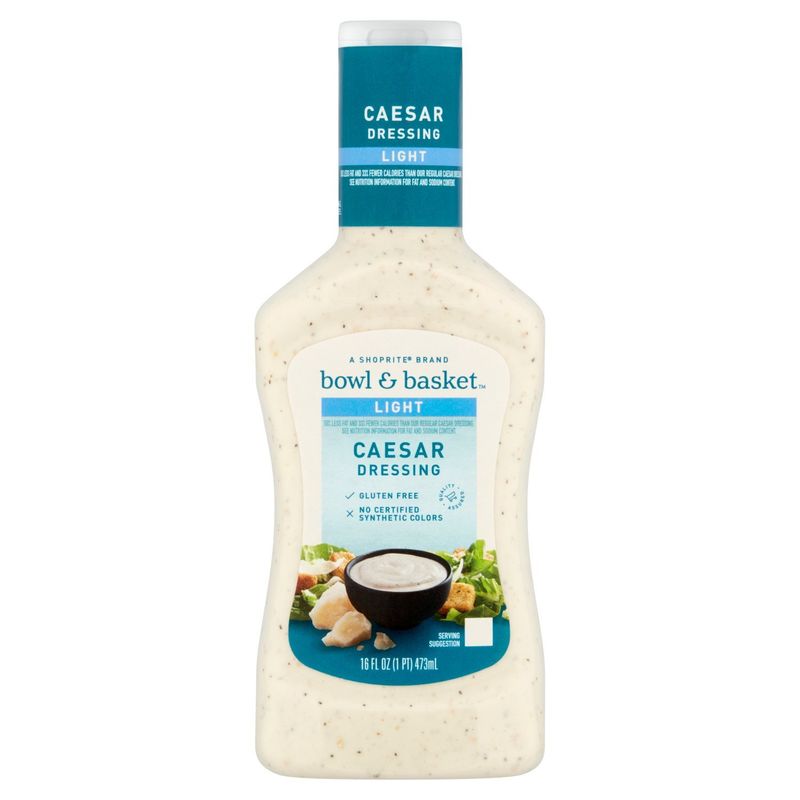 Bowl &amp; Basket Light Caesar Dressing, 16 fl oz