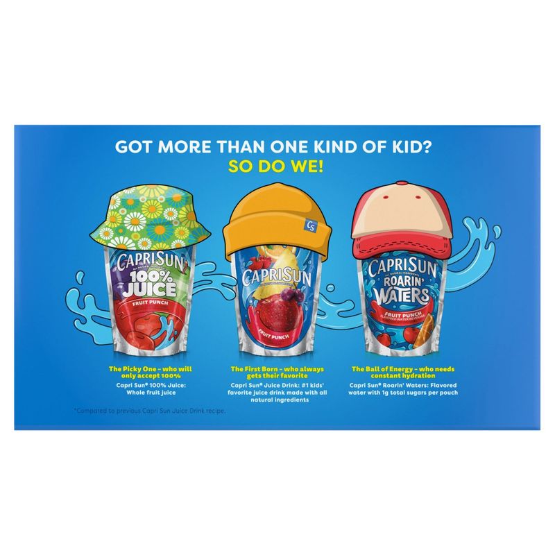 Capri Sun Pacific Cooler Mixed Fruit Flavored Juice Drink Blend, 6 fl oz, 10 count
