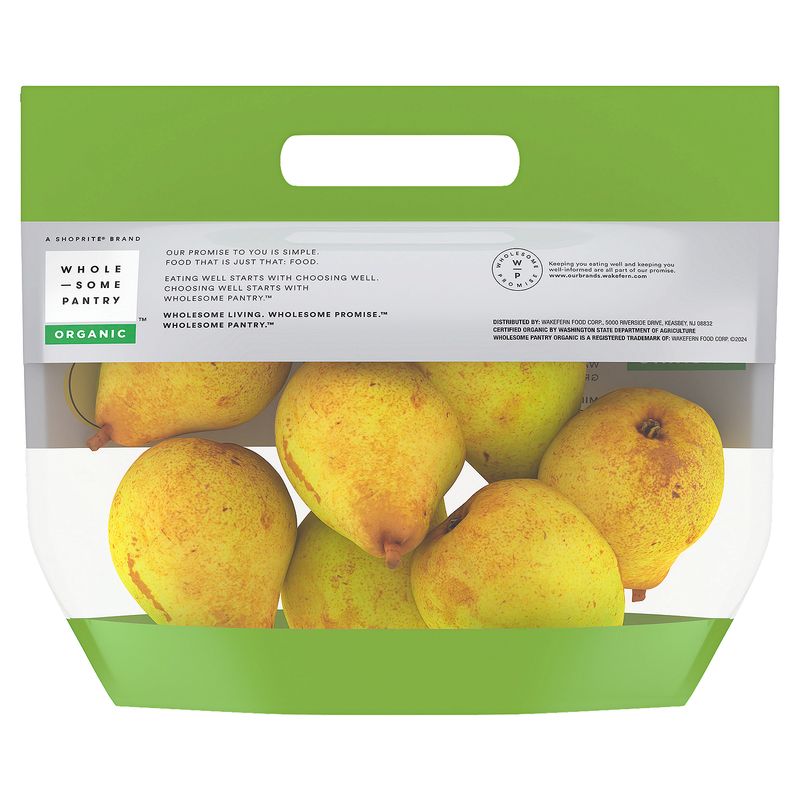 Wholesome Pantry Organic Bartlett Pears, 2 lb bag