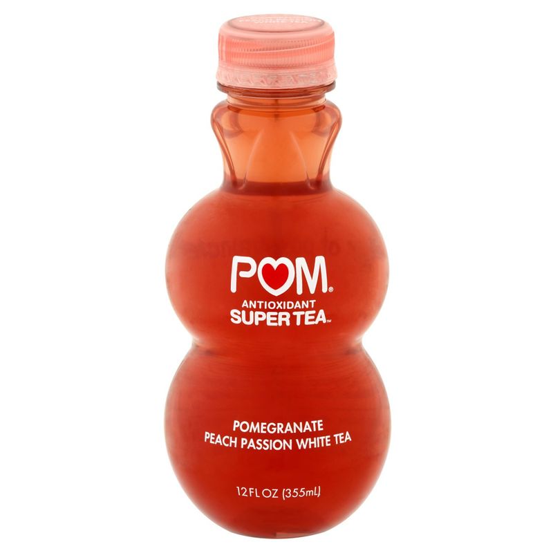 Pom Antioxidant Super Tea Pomegranate Peach Passion White Tea, 12 fl oz