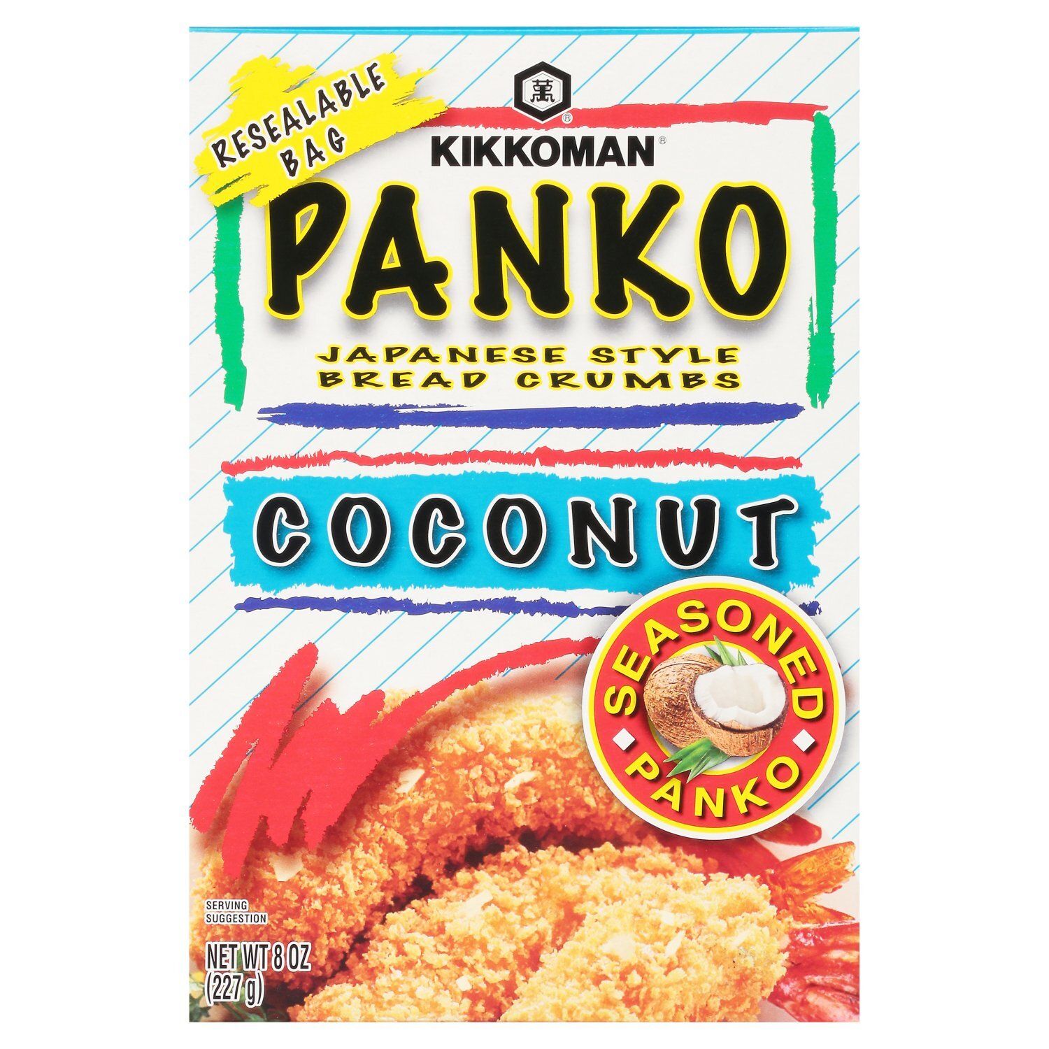 Kikkoman Panko Coconut Japanese Style Bread Crumbs, 8 oz