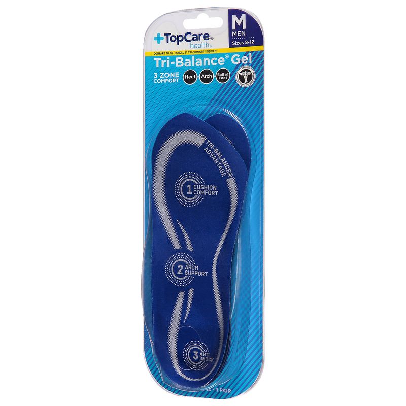 TopCare 3Zone Support Comfort Insoles - Mens, 1 each