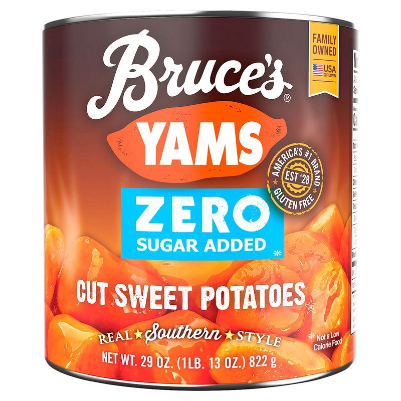 Bruce's Yams Zero Sugar Added Cut Sweet Potatoes, 29 oz