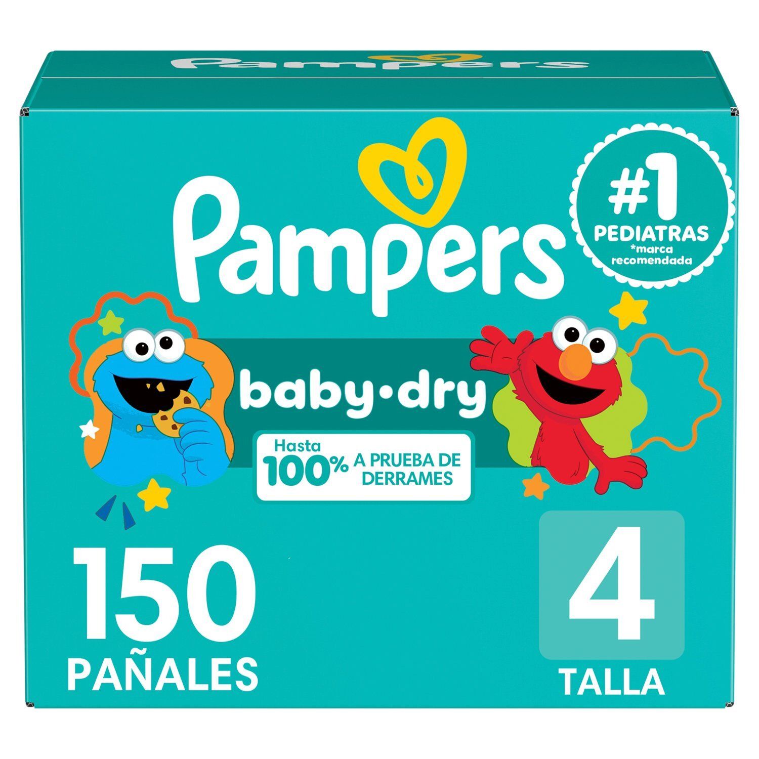 Pampers Baby-Dry Ultra Cushiony Diapers, Size 4, 15-34 lbs, 150 count
