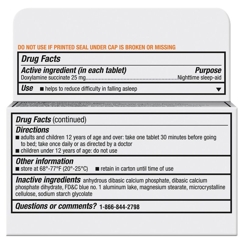 Unisom SleepTabs Nighttime Sleep-Aid Tablets, 25 mg, 32 count