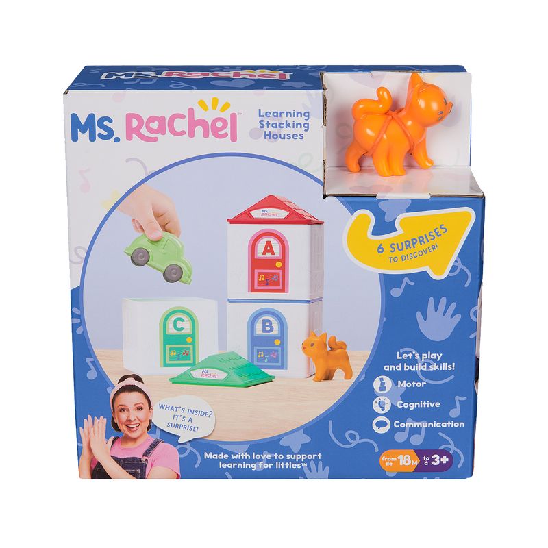 Ms. Rachel Learning Stacking Houses