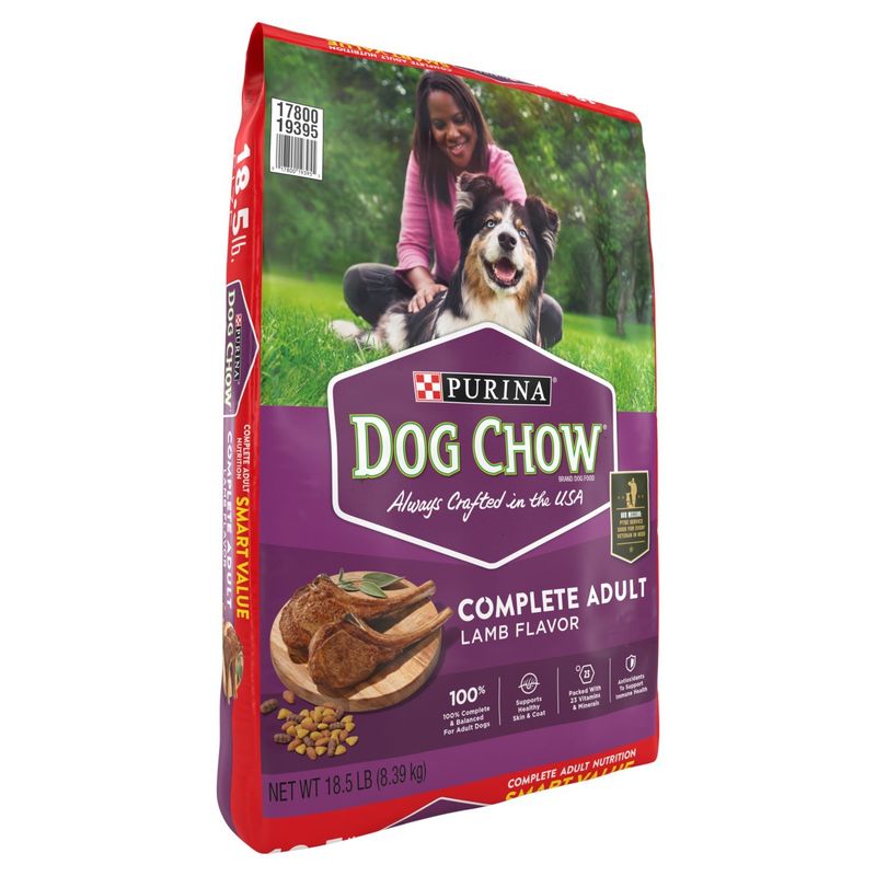 Purina Dog Chow Complete Adult Lamb Flavor Dog Food, 18.5 lb