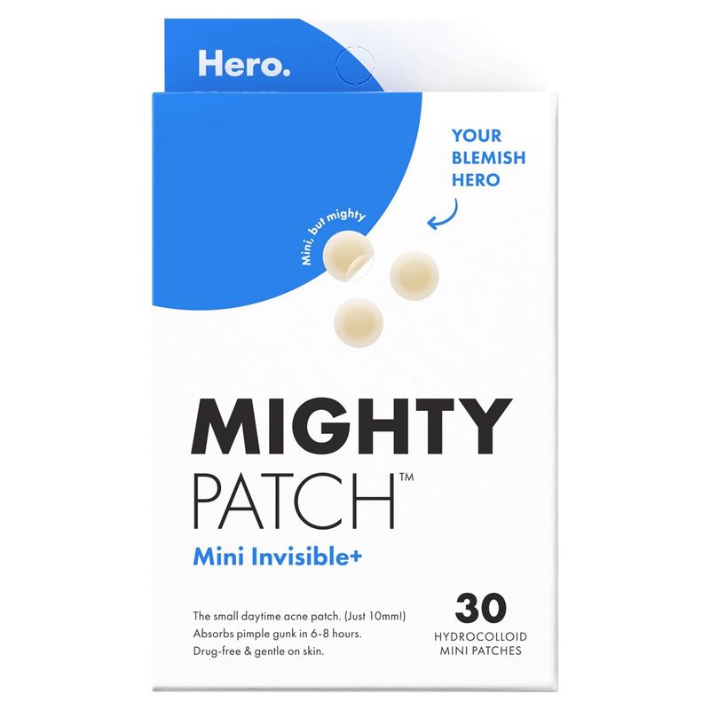 Hero. Mighty Patch Mini Invisible+ Hydrocolloid Patches, 30 count