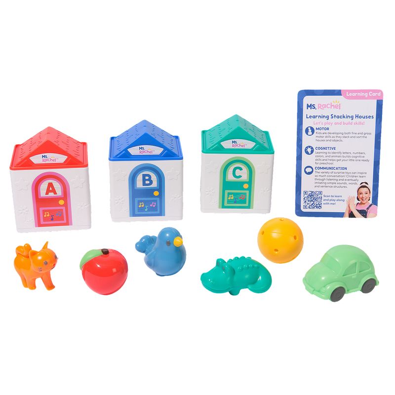 Ms. Rachel Learning Stacking Houses