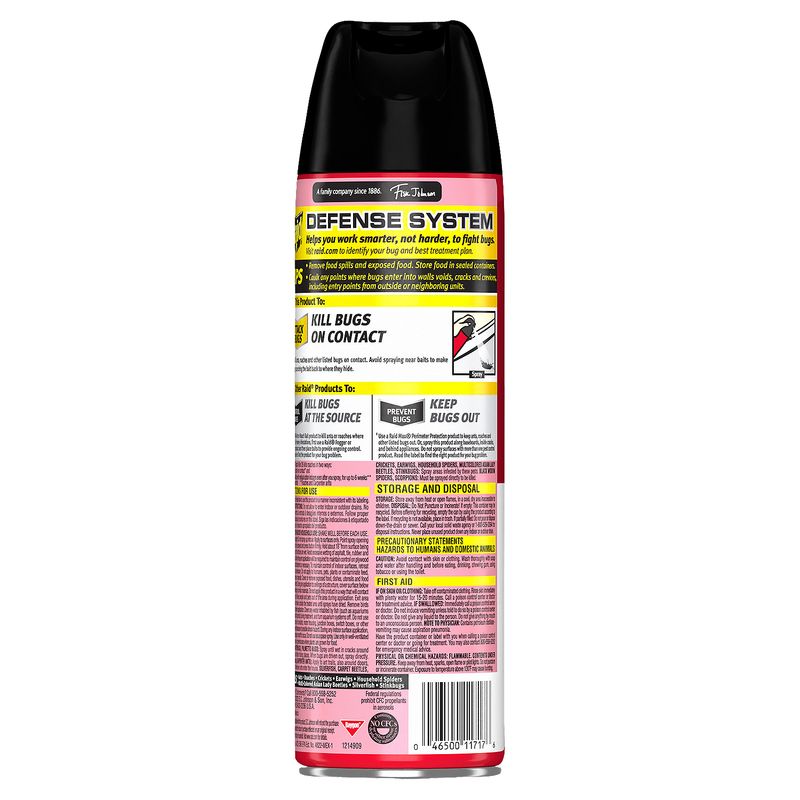 Raid Ant &amp; Roach Killer, Indoor Insecticide, Residual Killing Power, Fragrance Free, 17.5 oz