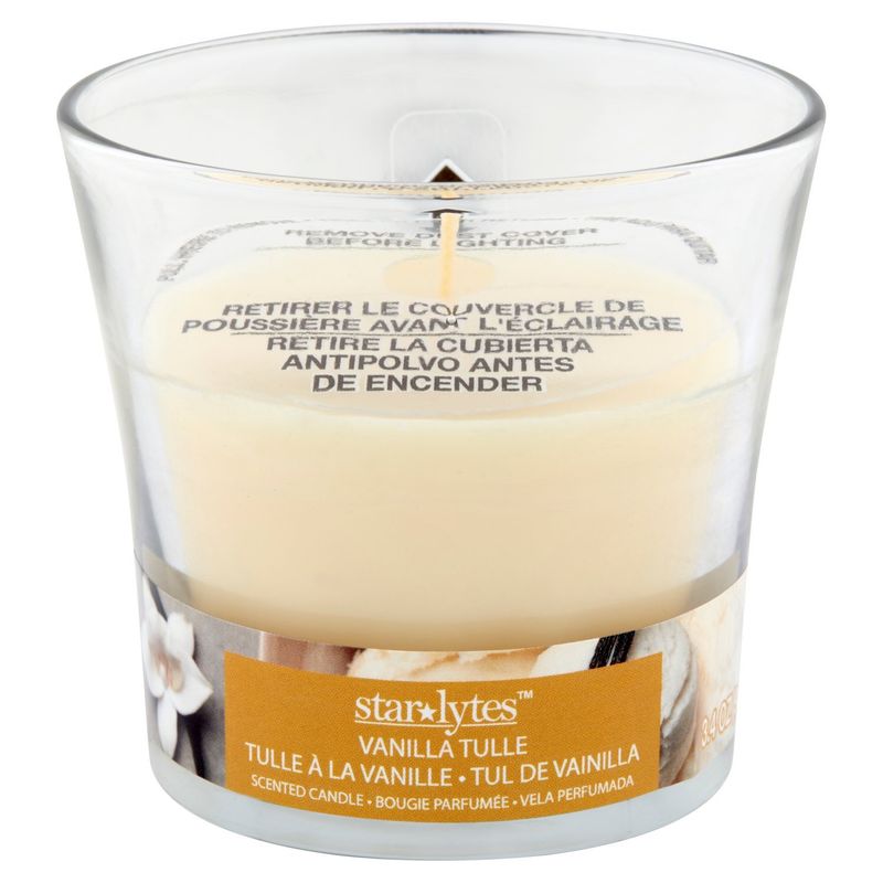 Starlytes Vanilla Tulle Scented Candle, 3.4 oz
