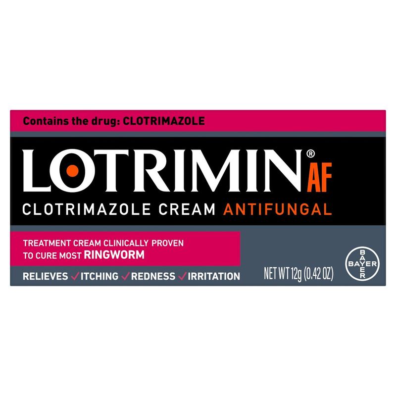 Lotrimin AF Clotrimazole Antifungal Treatment Cream, 0.42 oz