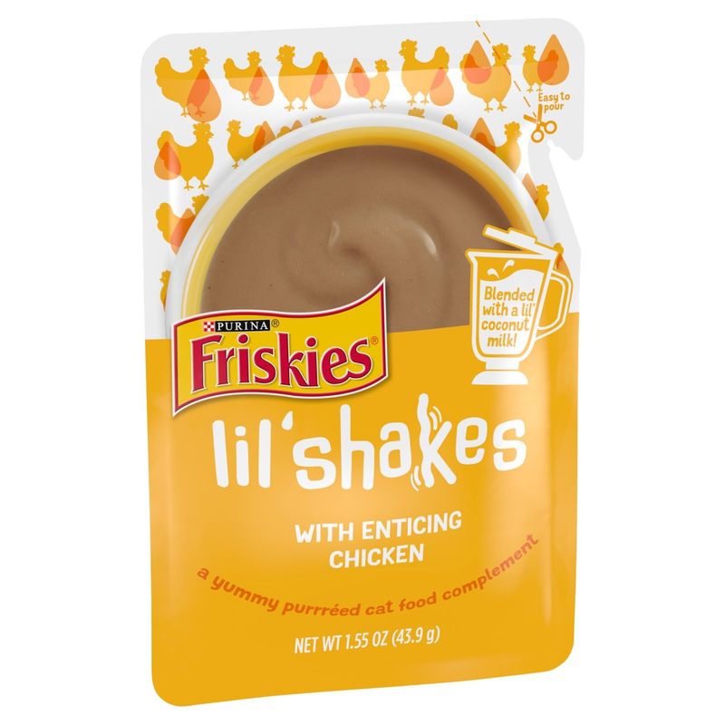 Purina Friskies Lil' Shakes Cat Food with Enticing Chicken, 1.55 oz