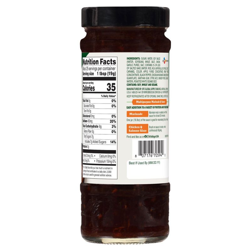 CJ Foods Bibigo Original Korean BBQ Marinade &amp; Sauce, 16.9 oz