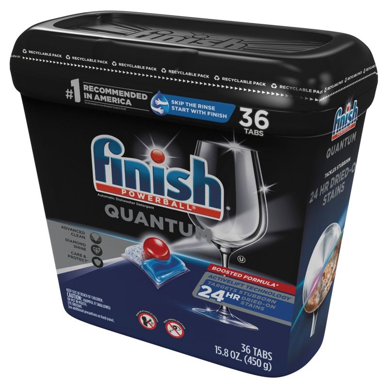 Finish Powerball Quantum Automatic Dishwasher Detergent, 36 count, 15.8 oz