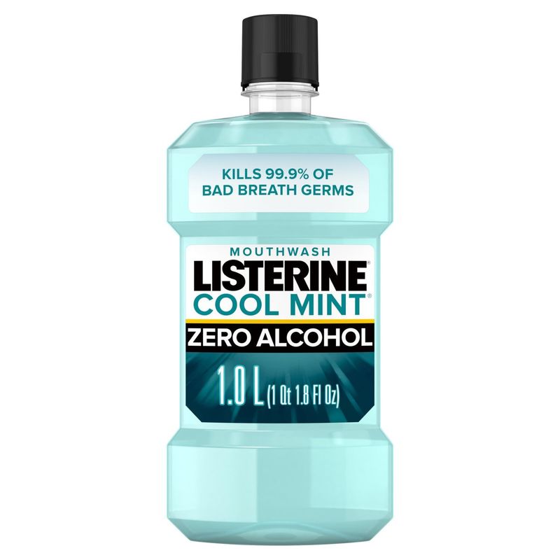 Listerine Cool Mint Zero Alcohol Mouthwash, 1.8 fl oz