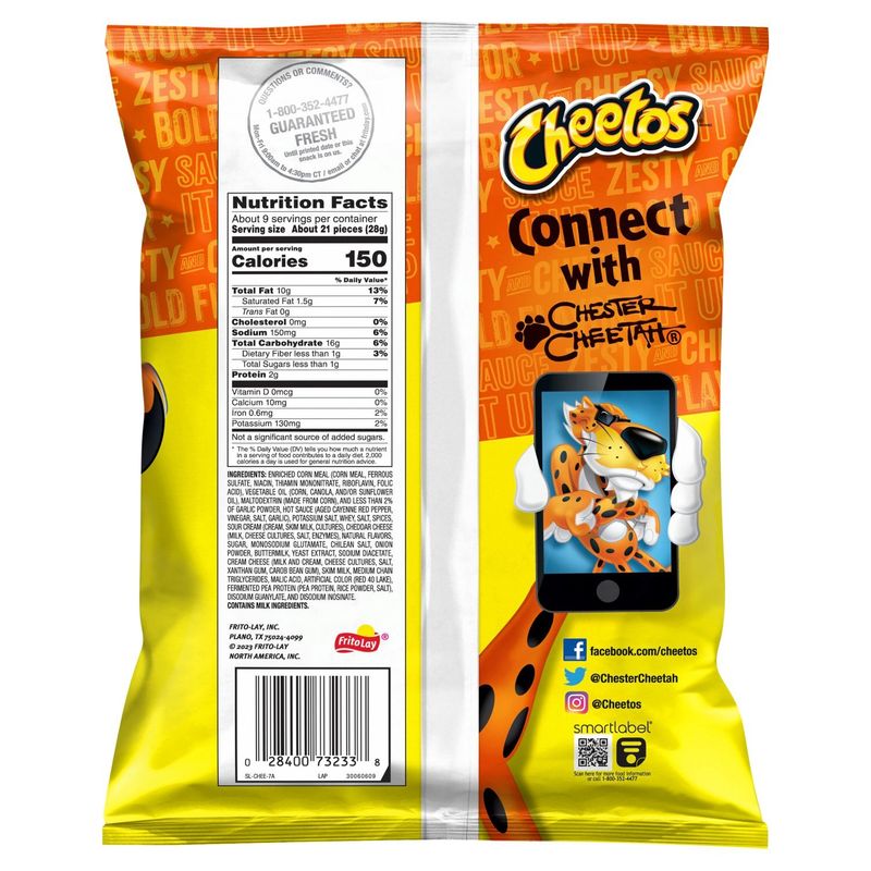 Cheetos Crunchy Buffalo Cheese Flavored Snacks, 8 1/2 oz