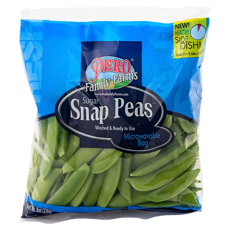 Pero Family Farms Sugar Snap Peas, 8 oz bag