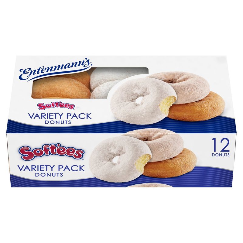 Entenmann's Soft'ees Donuts Variety Pack, 12 count, 1 lb 2.5 oz
