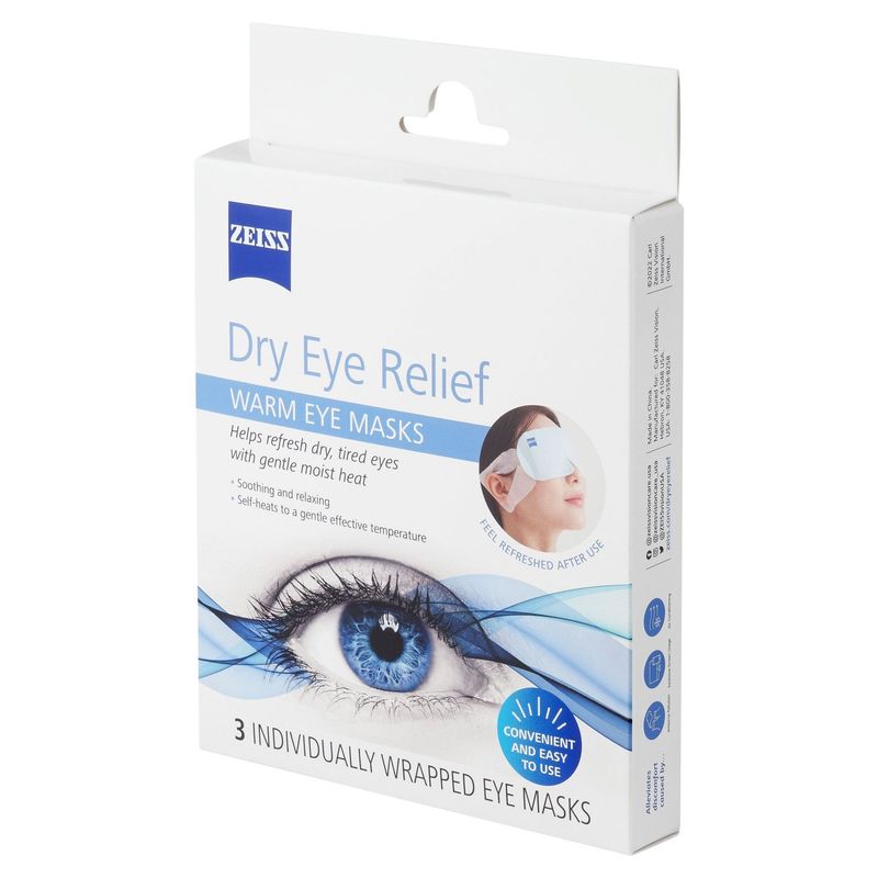 Zeiss Dry Eye Relief Warm Eye Masks, 3 count