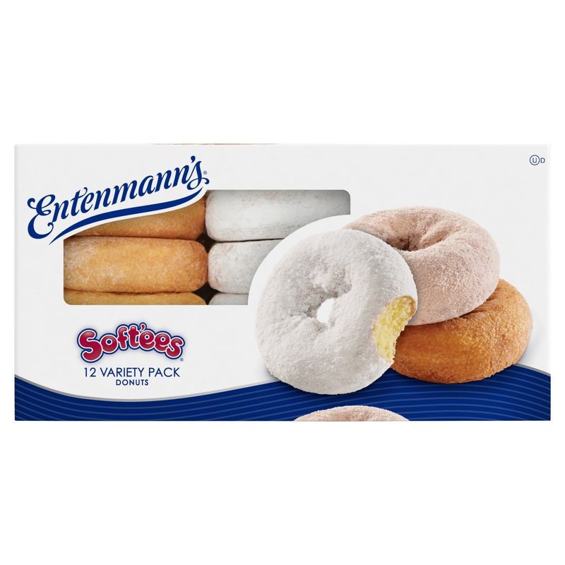 Entenmann's Soft'ees Donuts Variety Pack, 12 count, 1 lb 2.5 oz